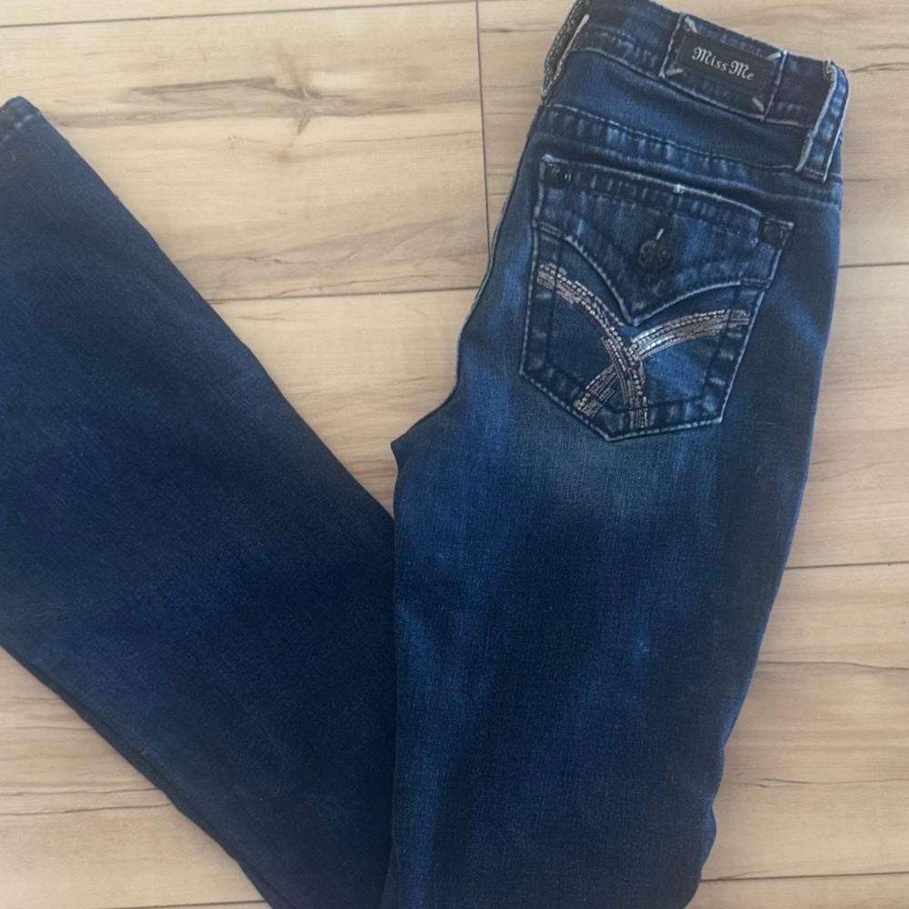 Miss Me Dark Blue Boot Cut Jeans